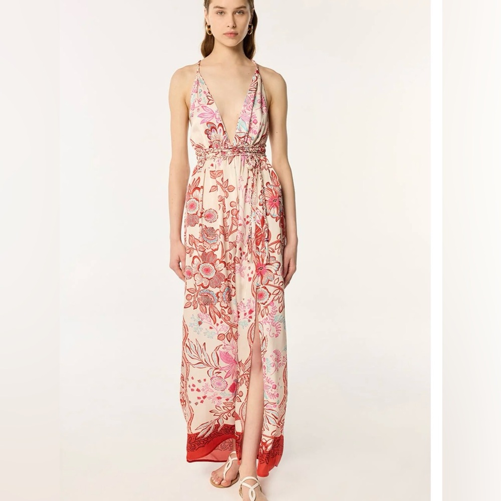 POUPETTE ST BARTH LONG DRESS CALLA size small. worn once